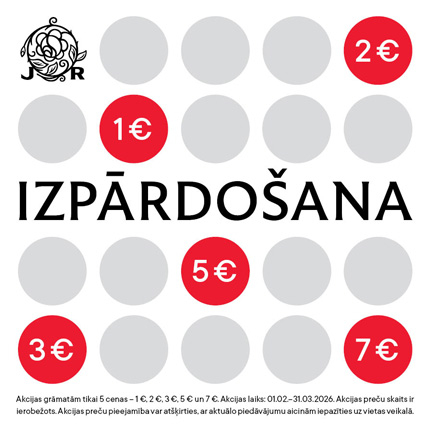 IZPĀRDOŠANA. Grāmatnīcā JĀNIS ROZE akcijas grāmatām tikai 5 cenas – 1 €, 2 €, 3 €, 5 €, 7 €
