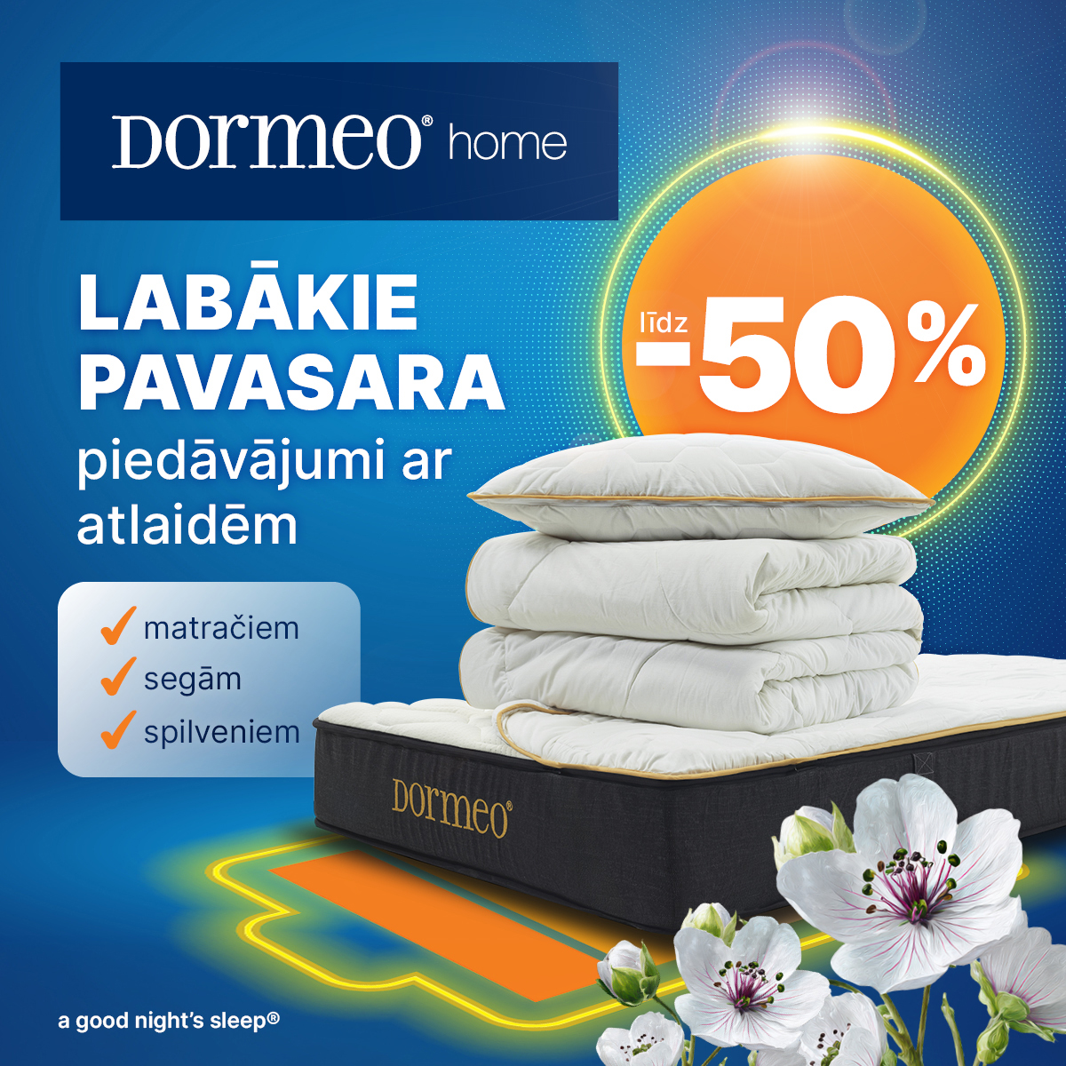 Dormeo Home labākie pavasara piedāvājumi