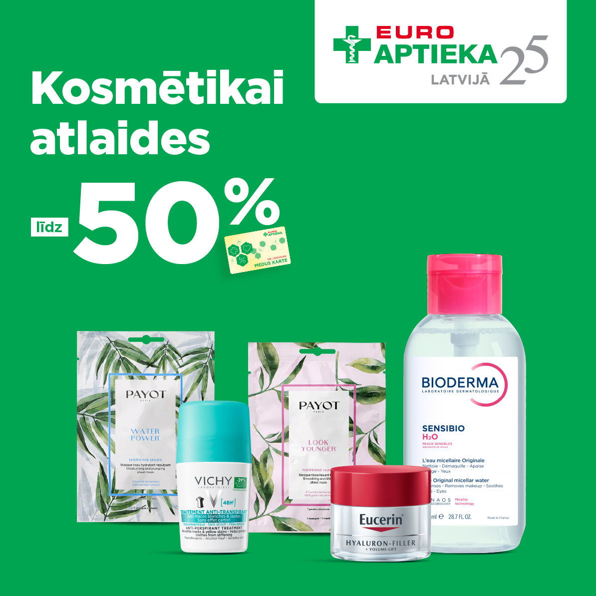 Kosmētikai atlaides līdz -50%