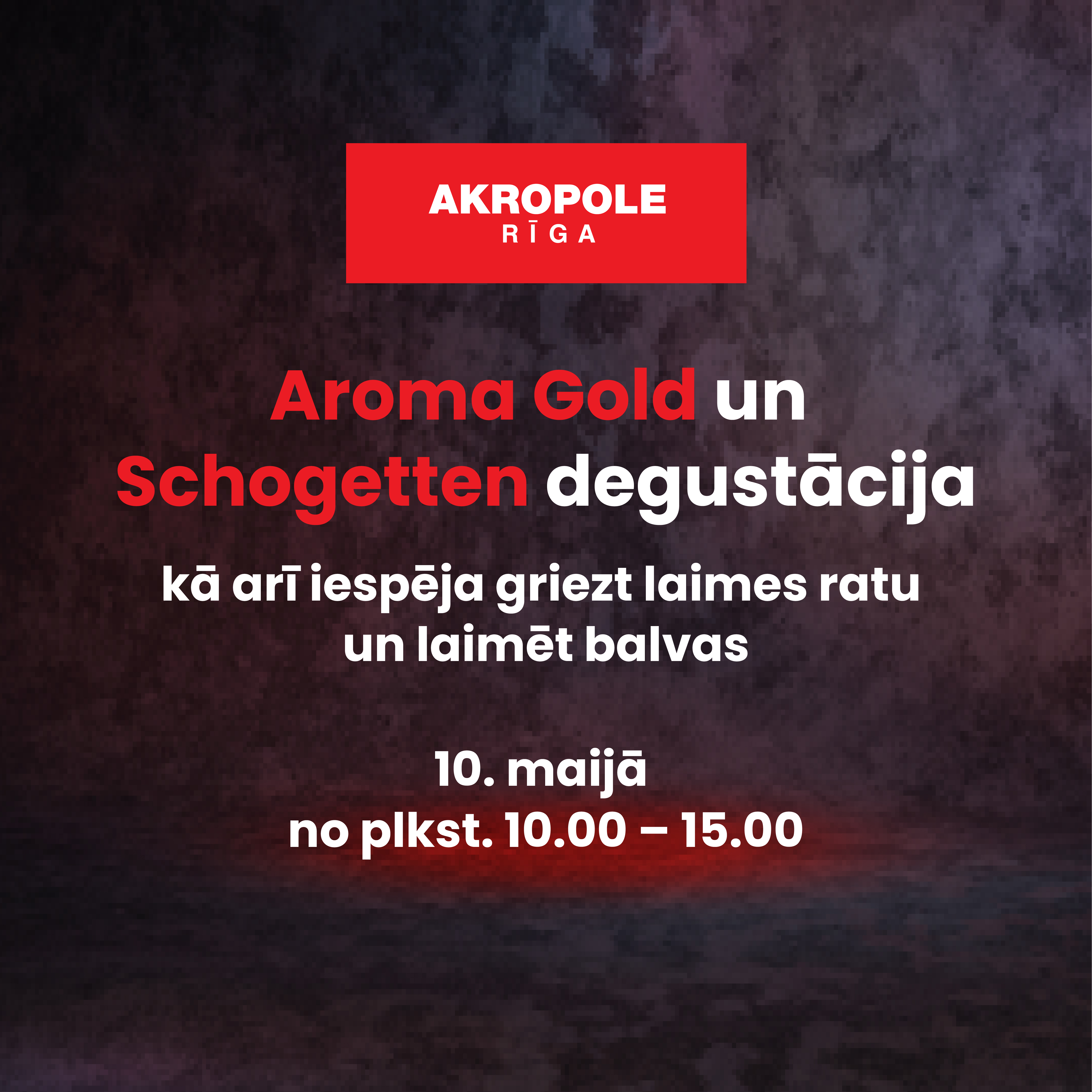 Aroma Gold un Schogetten degustācija