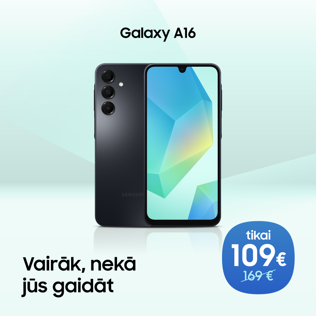 SAMSUNG VEIKALS. Galaxy A16 – Vairāk, nekā jūs gaidāt