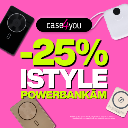 CASE4YOU. -25% iSTYLE ārējiem akumulatoriem!