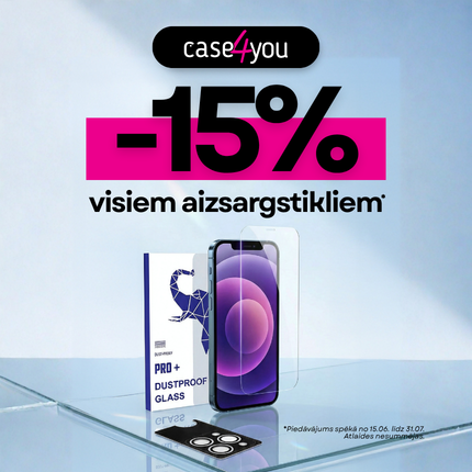 CASE4YOU. -15% visiem aizsargstikliem!