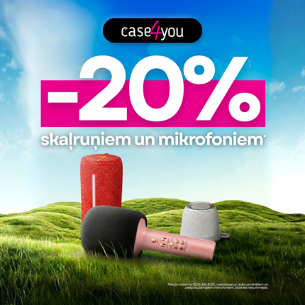 CASE4YOU IZPĀRDOŠANA: -20% skaļruņiem un mikrofoniem!