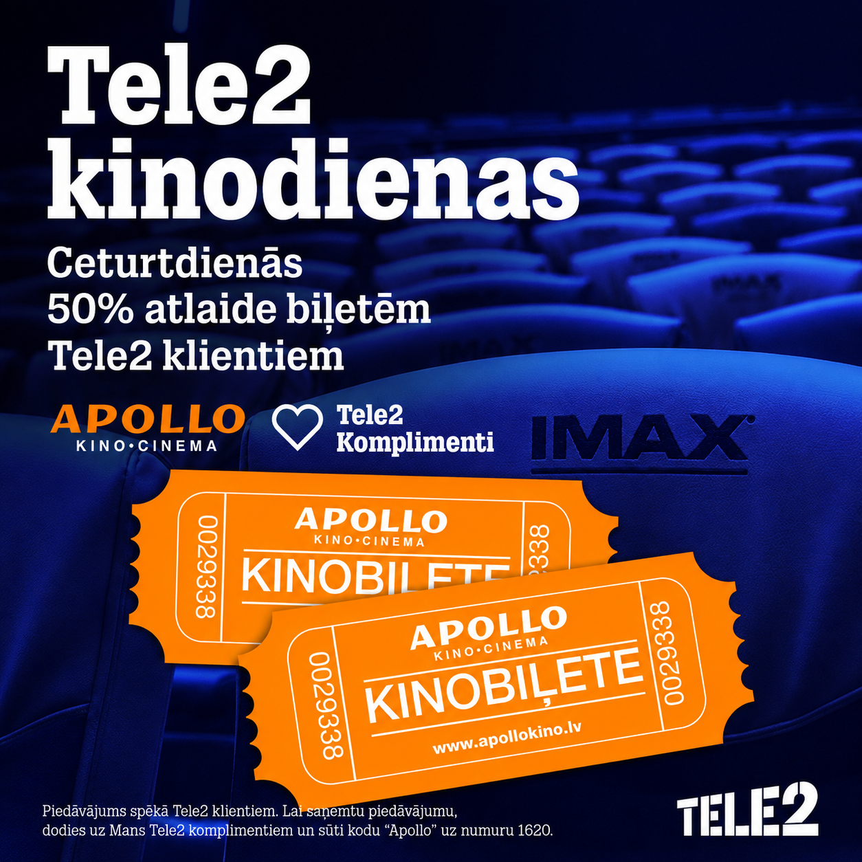Apollo Kino Tele2 Ceturtdienas