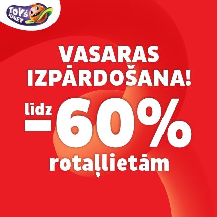 IZPĀRDOŠANA! Rotaļlietām līdz -60%!