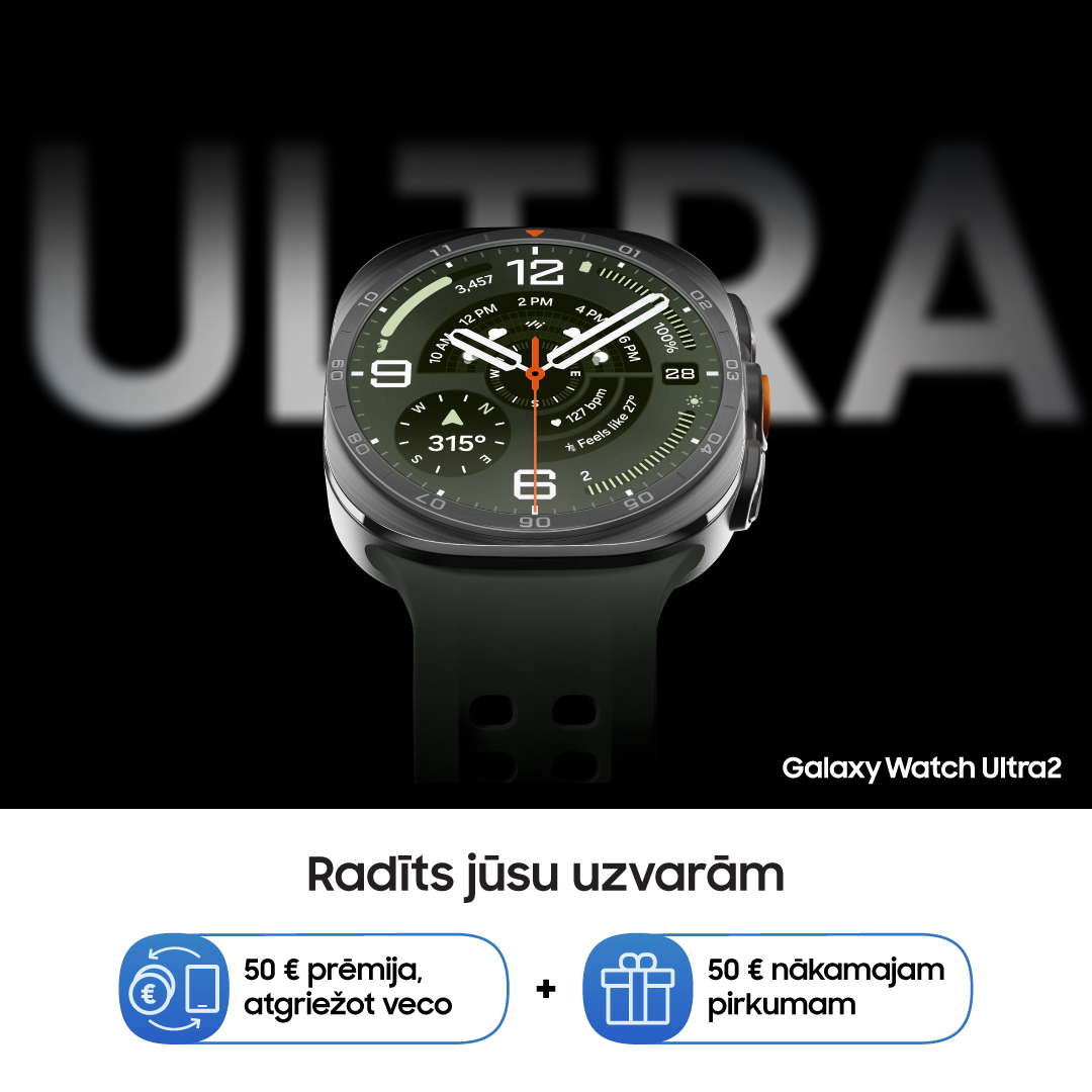 Pārejiet uz jaudīgo Galaxy Watch Ultra2