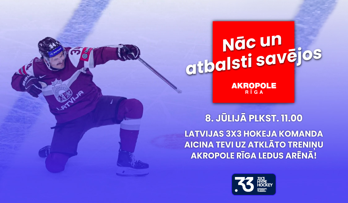 3×3 hokeja komandas treniņš