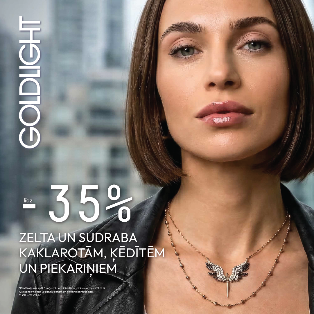 GOLDLIGHT Zelta un sudraba kaklarotām, ķēdītēm un piekariņiem līdz -35%
