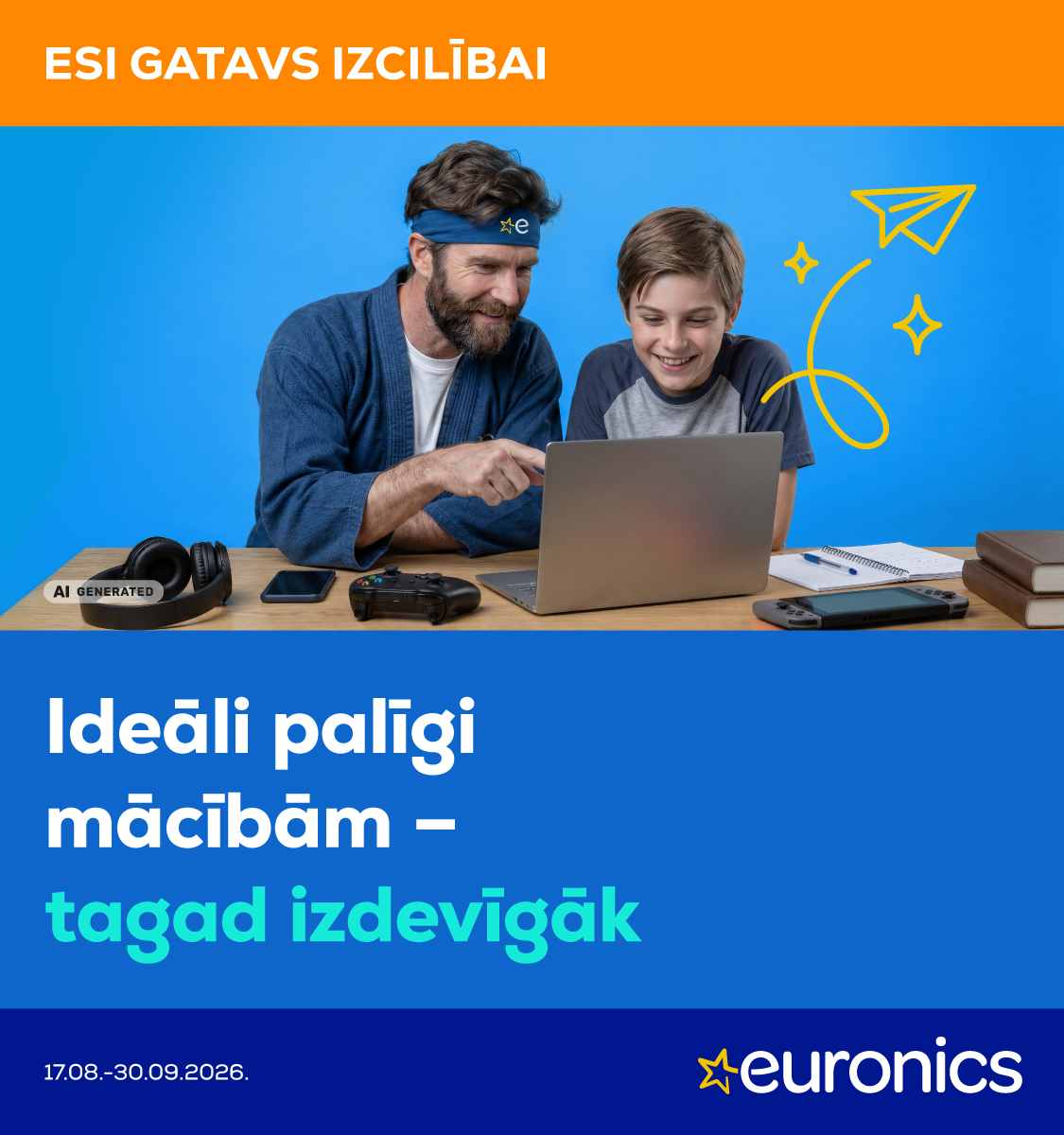 Ideāli palīgi mācībām – tagad izdevīgāk!