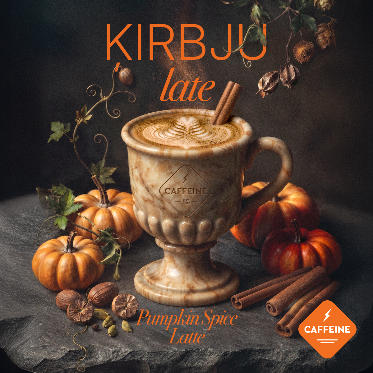 CAFFEINE Ķirbju late – JAUNUMS