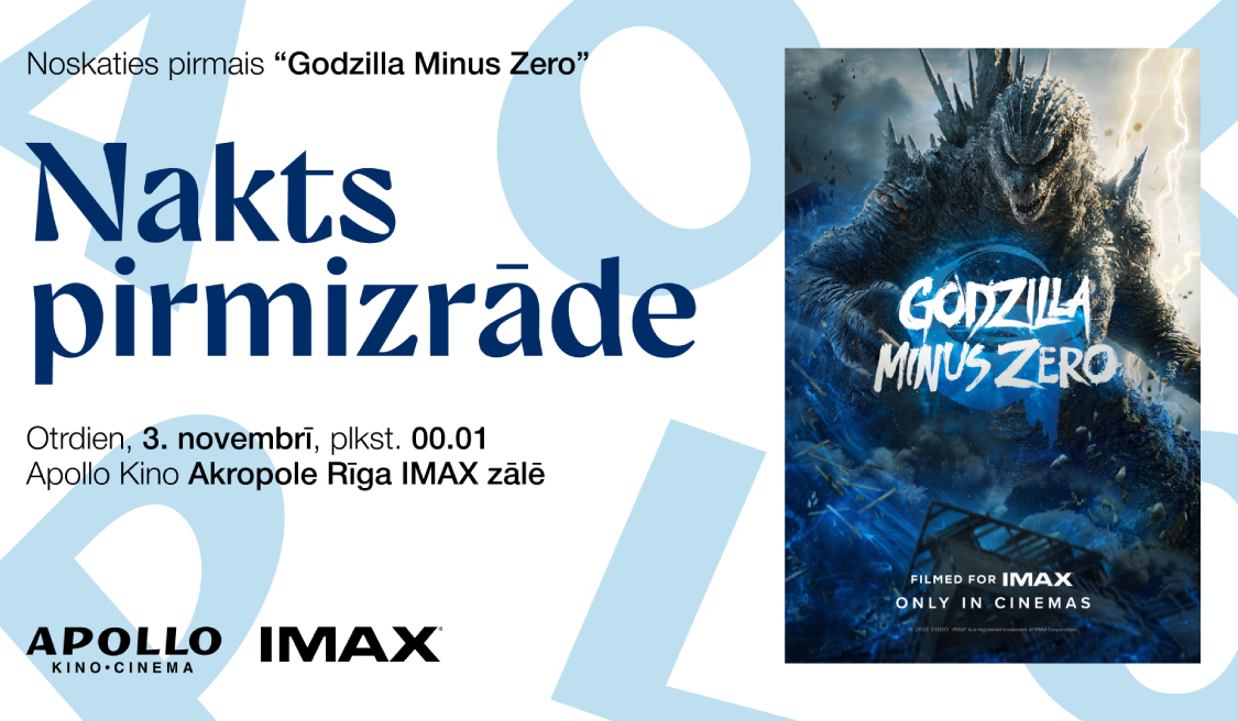 Nakts pirmizrāde”Godzilla Minus Zero” 2.11.
