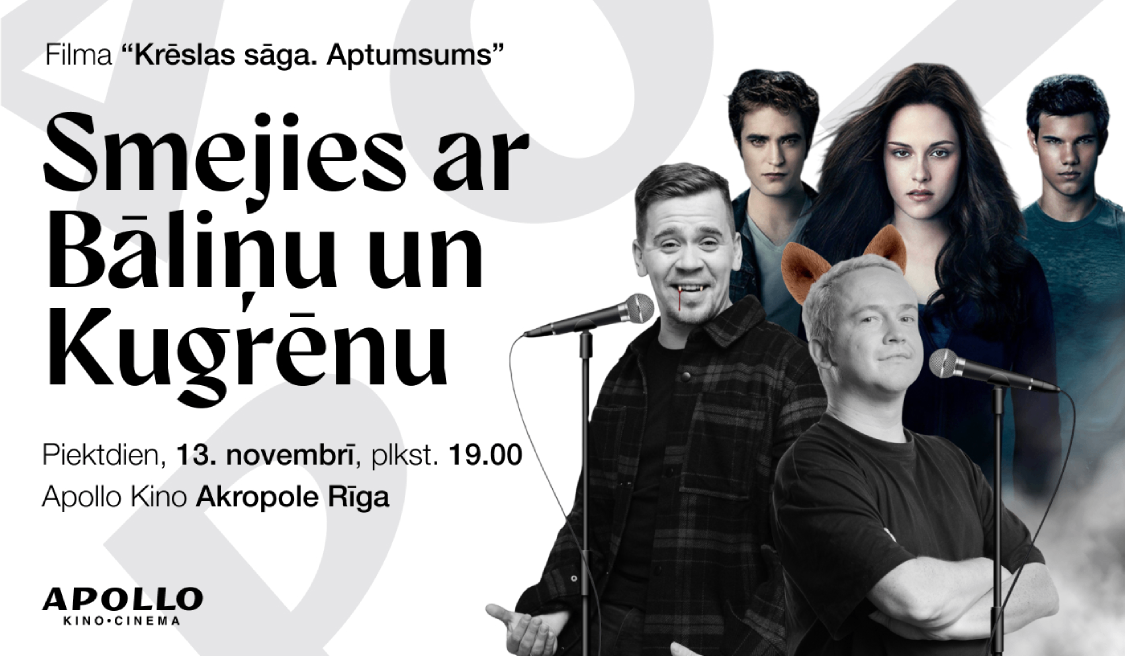 Krēslas sāga: Aptumsums ar Bāliņu un Kugrēnu 13.11.